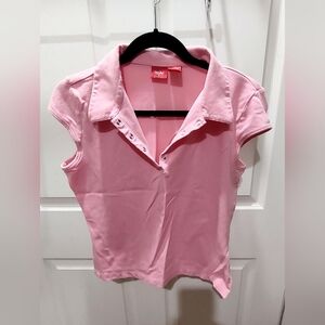 Pink polo shirt